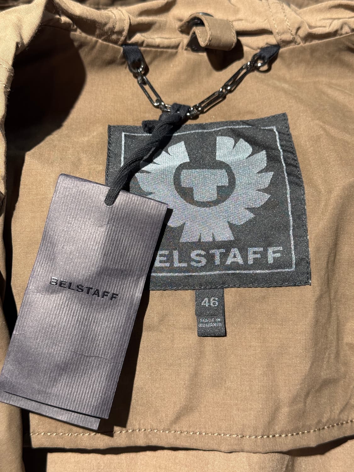 벨스타프 밀리터리 자켓 내피 덕다운 패딩 새상품 M 상품이미지10