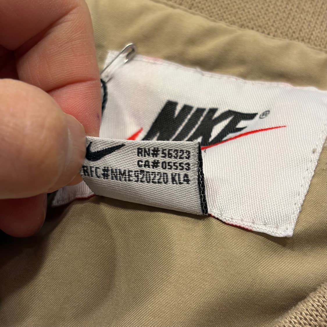 90s 나이키 반팔 바람막이 웜업 베이지 D513 상품이미지6