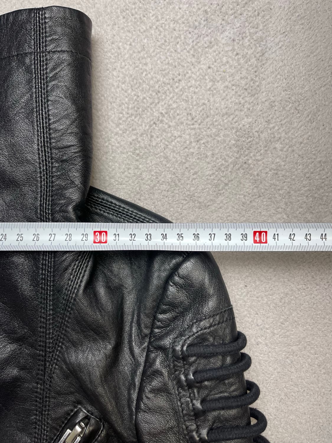 [s] 여성 하이넥 레더자켓 - 양가죽자켓 (릭오웬스 스타일) 상품이미지5