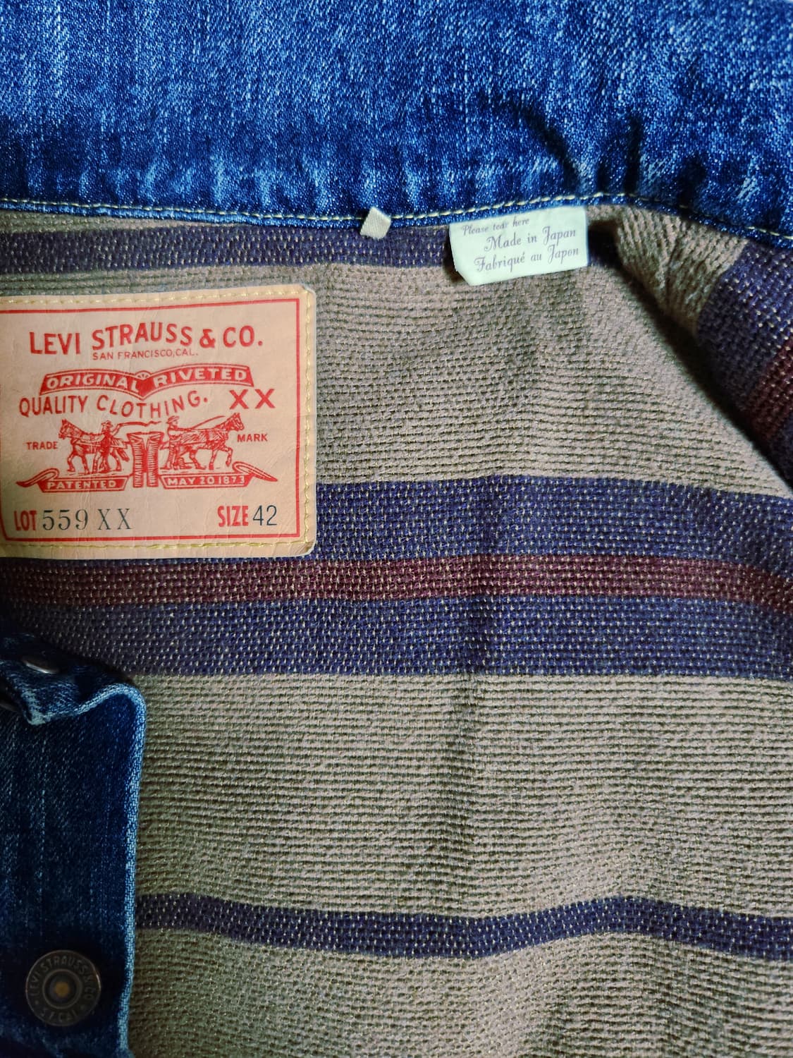 LVC lot.559 3세대 데님 자켓 42사이즈 상품이미지2