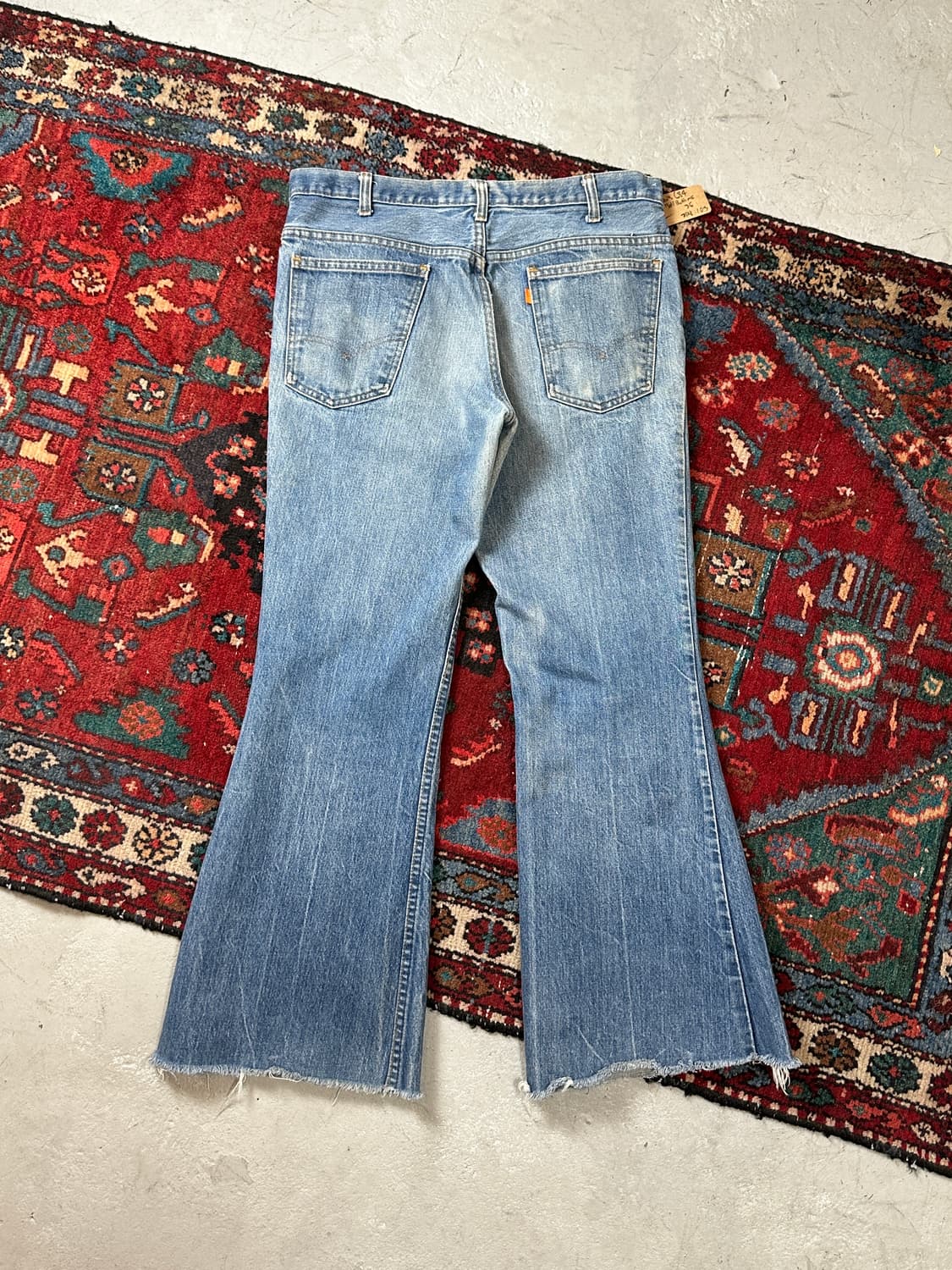 70's USA Made 빈티지 리바이스 684 벨바텀 부츠컷 데님 상품이미지4