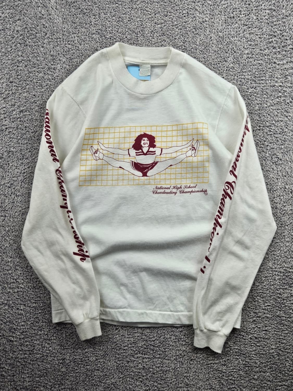 80's VINTAGE 치어리딩 싱글스티치 롱슬리브 (M추정)/11560 상품이미지2