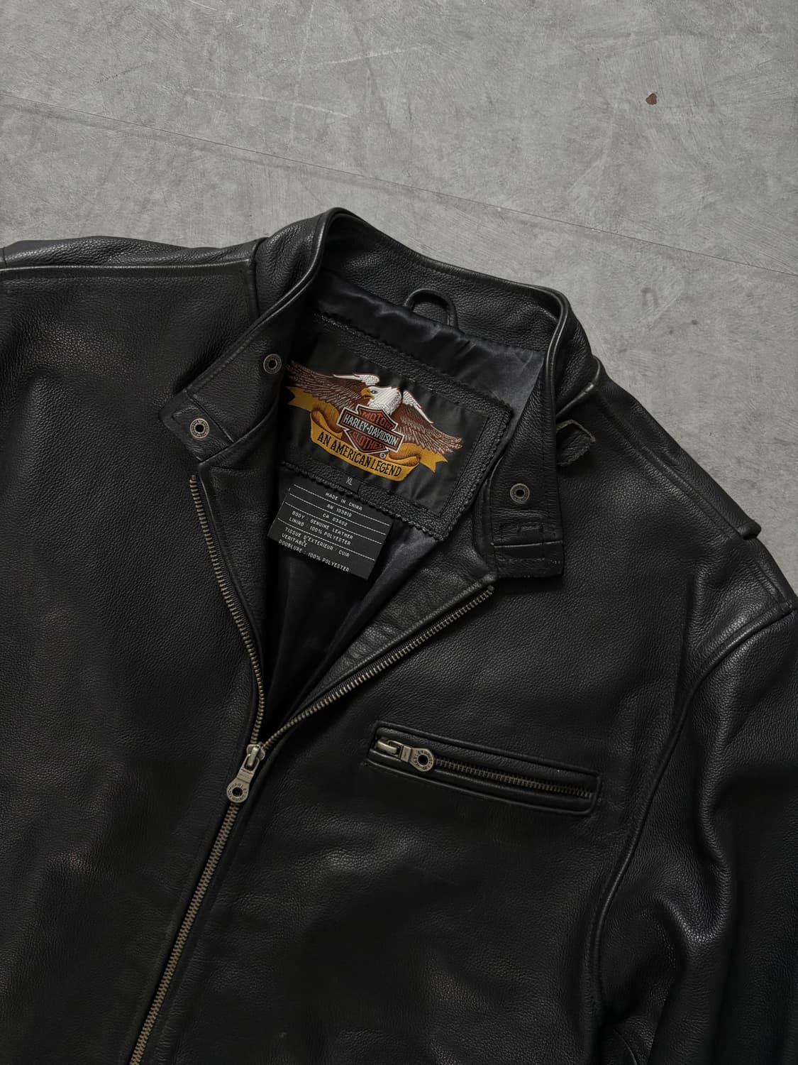 Harley Davidson 할리데이비슨 싱글 카페레이서 레더 자켓  상품이미지2