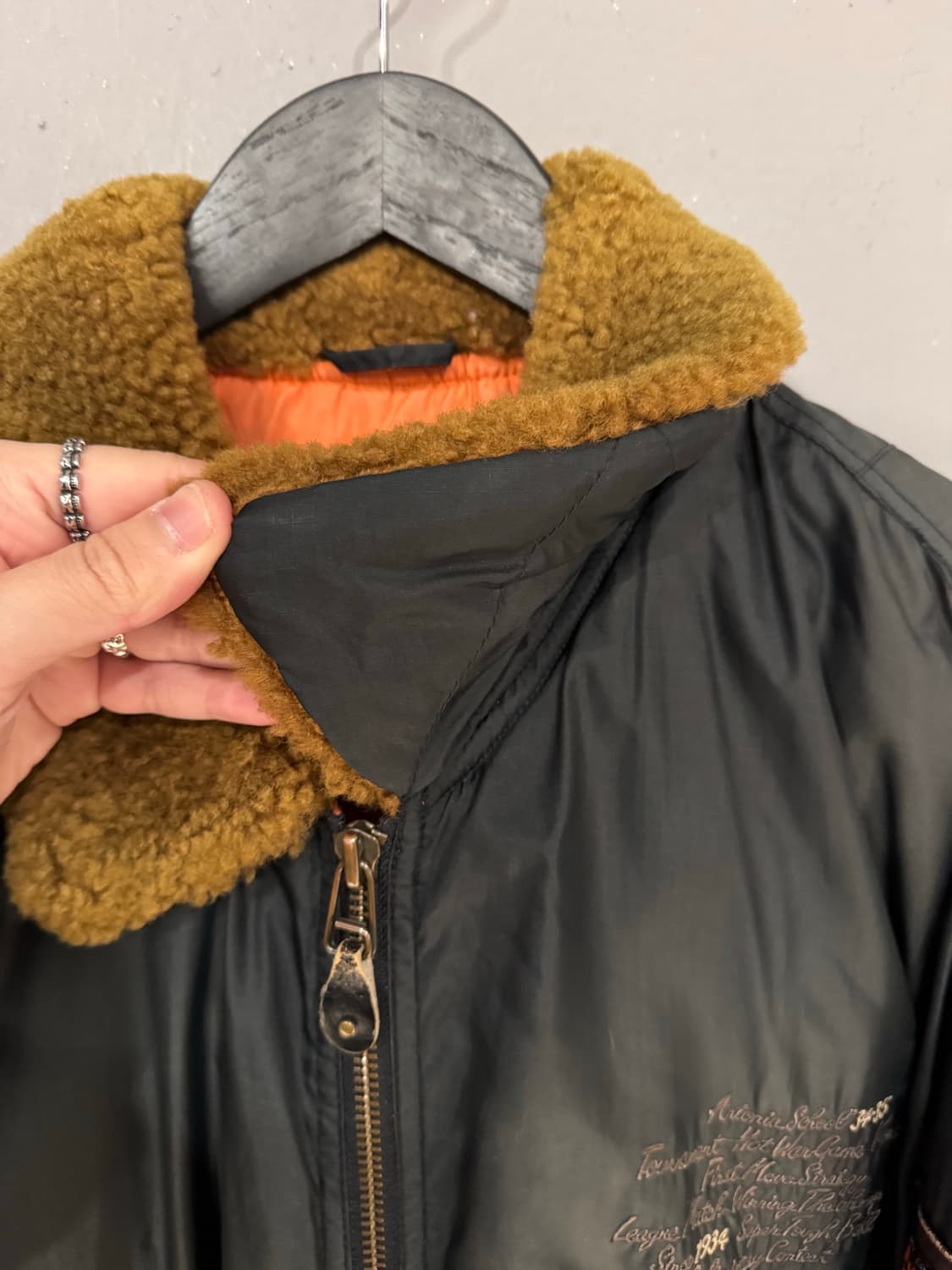 90s 맥호프 타입 M-35 다운 봄버자켓 상품이미지9