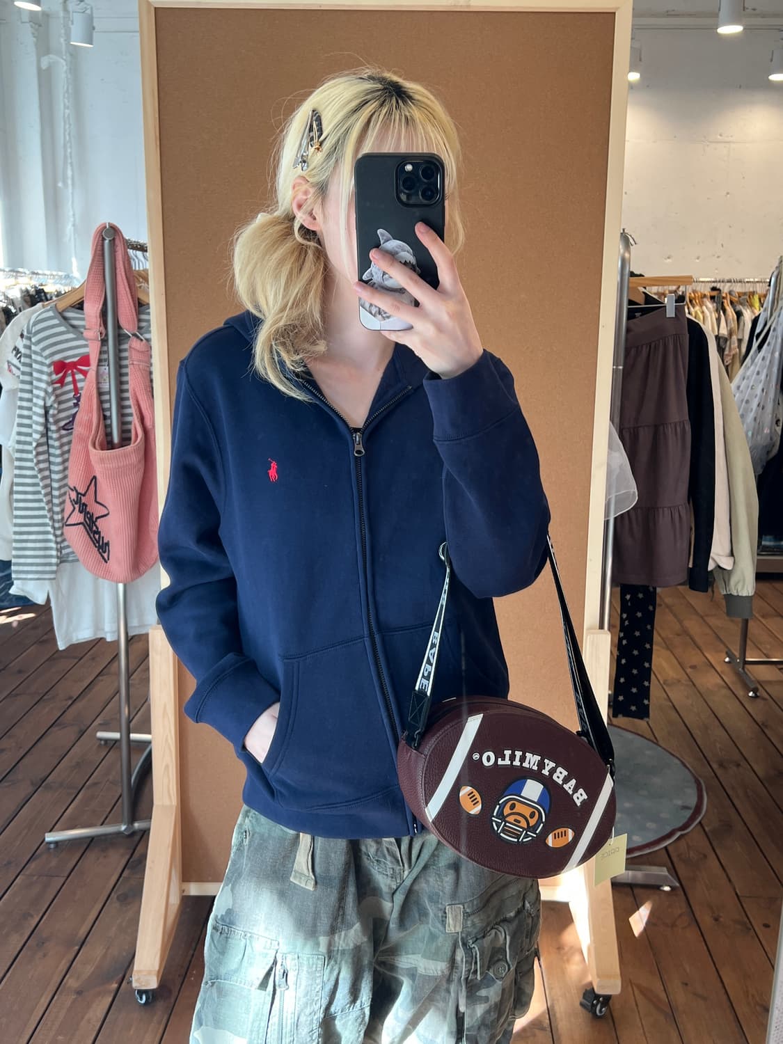 폴로 네이비 후드집업  상품이미지5