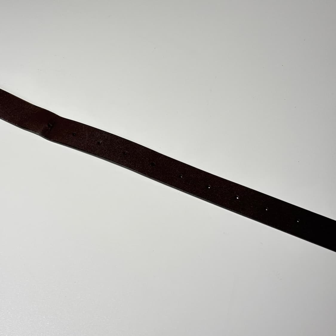 오라리 레더 스퀘어 버클 벨트 브라운 상품이미지6