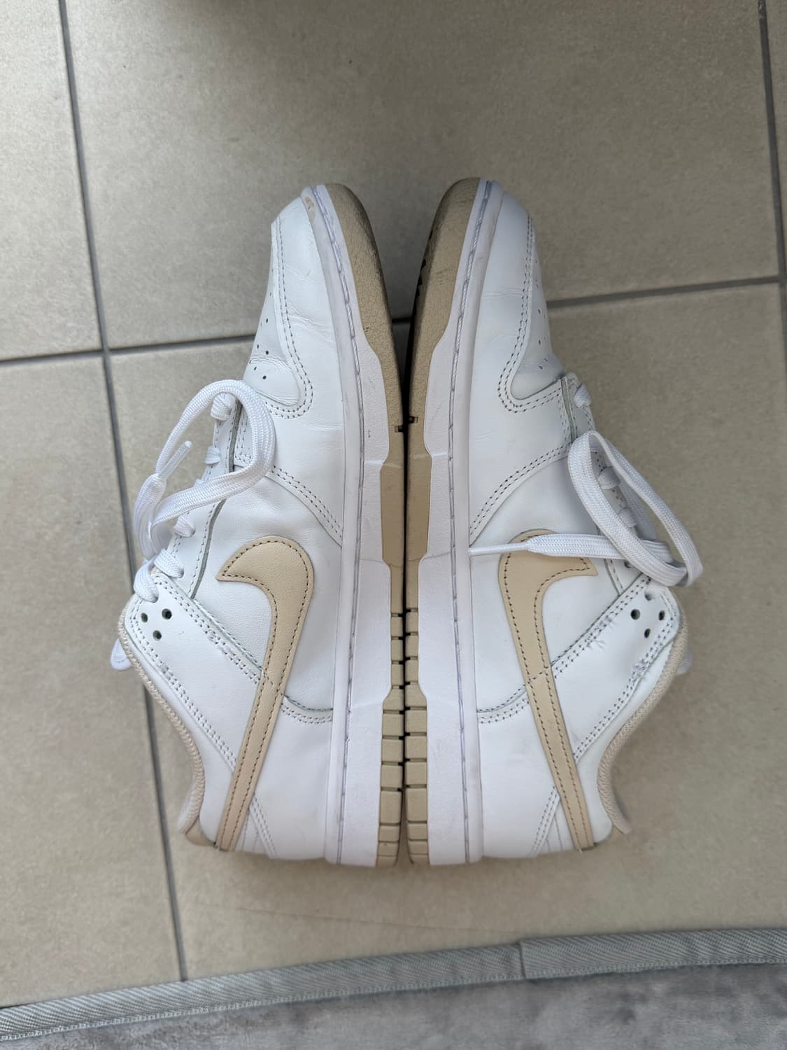 (W) 나이키 덩크 로우 펄 화이트 250 판매 상품이미지2