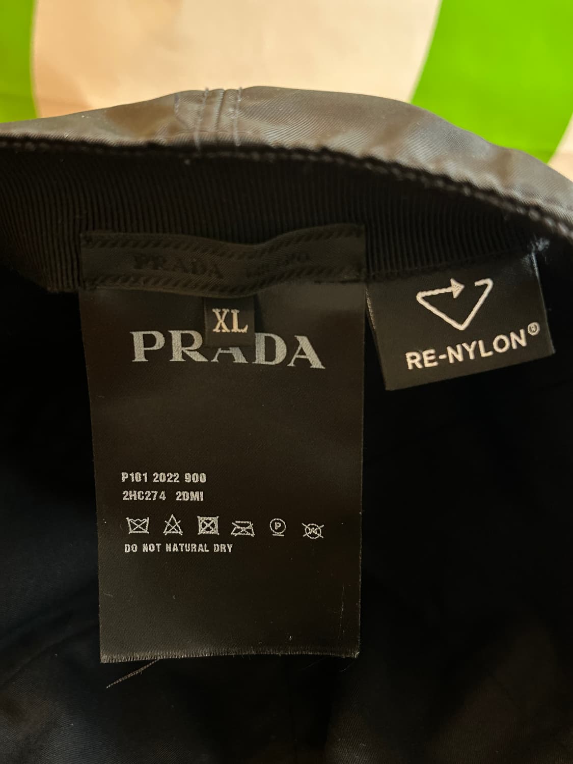 프라다 리나일론 블랙 캡 모자 상품이미지2