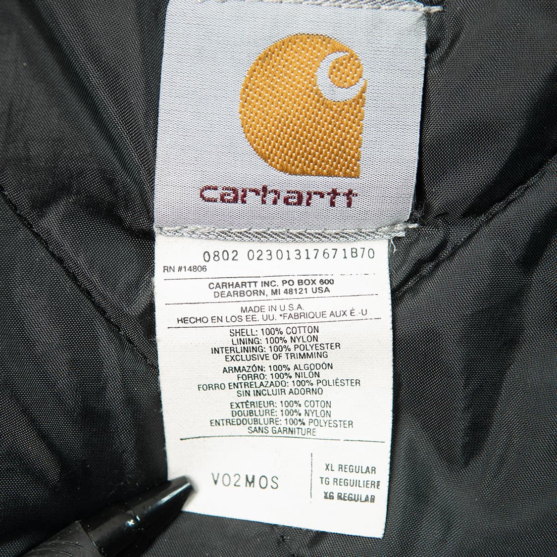 [XL] 00s 칼하트 USA메이드 V02 MOS 덕캔버스 워크 베스트  상품이미지7