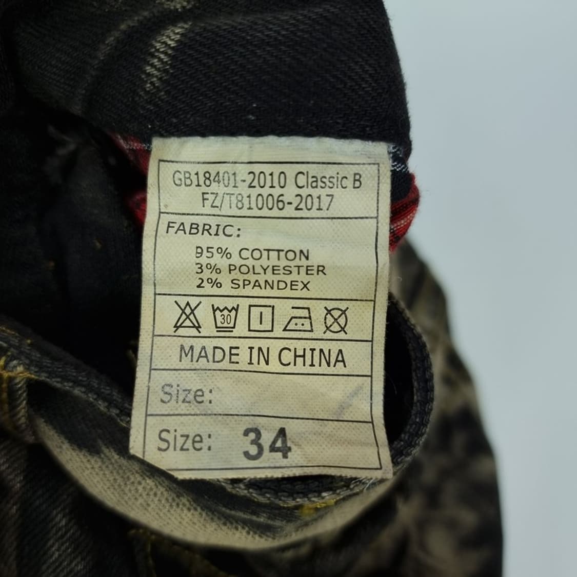 [Y2K 빈티지] 윙 날개 빈티지 워시드 슬림핏 데님 팬츠 M19316 상품이미지8