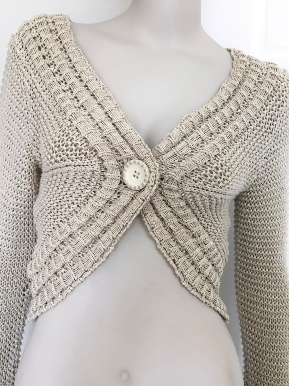 French Brand Button Bolero Cardigan 상품이미지3