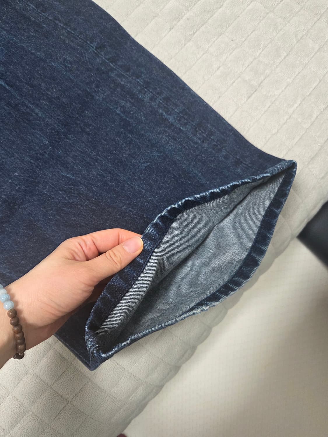 해칭룸 인디고 와이드 커브드 팬츠 상품이미지4