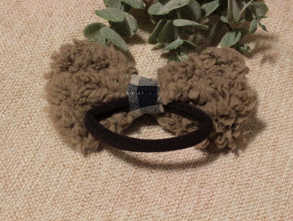 핸드메이드 미니 리본 머리끈 2개세트 상품이미지8