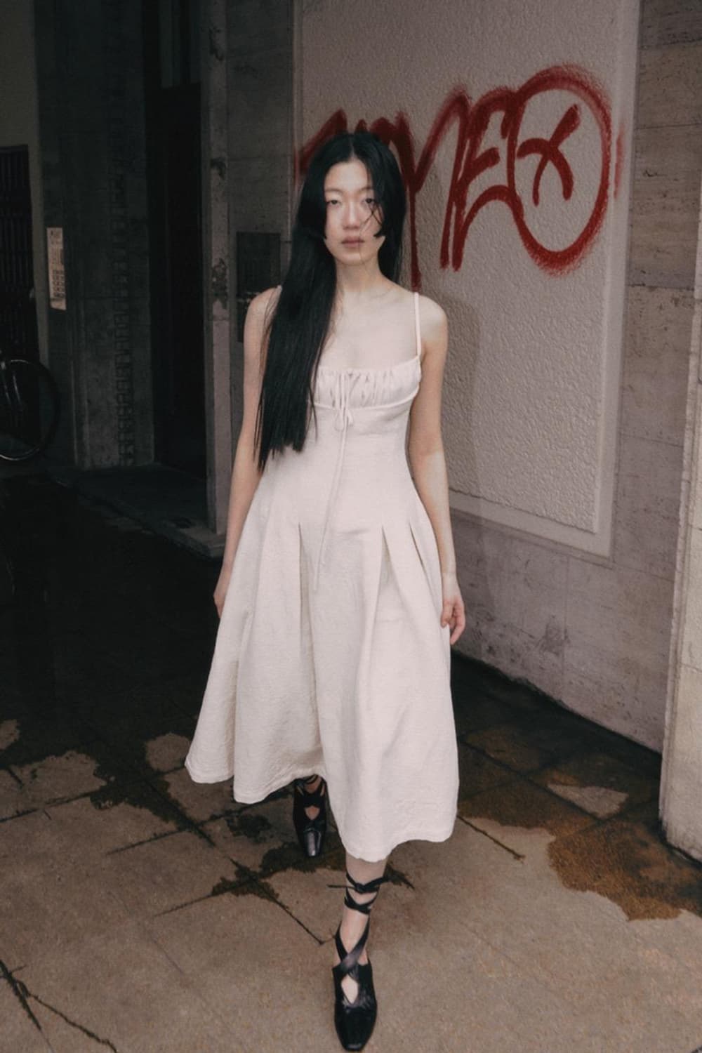 누아믹 Levé 코튼 자가드 원피스 s 상품이미지1