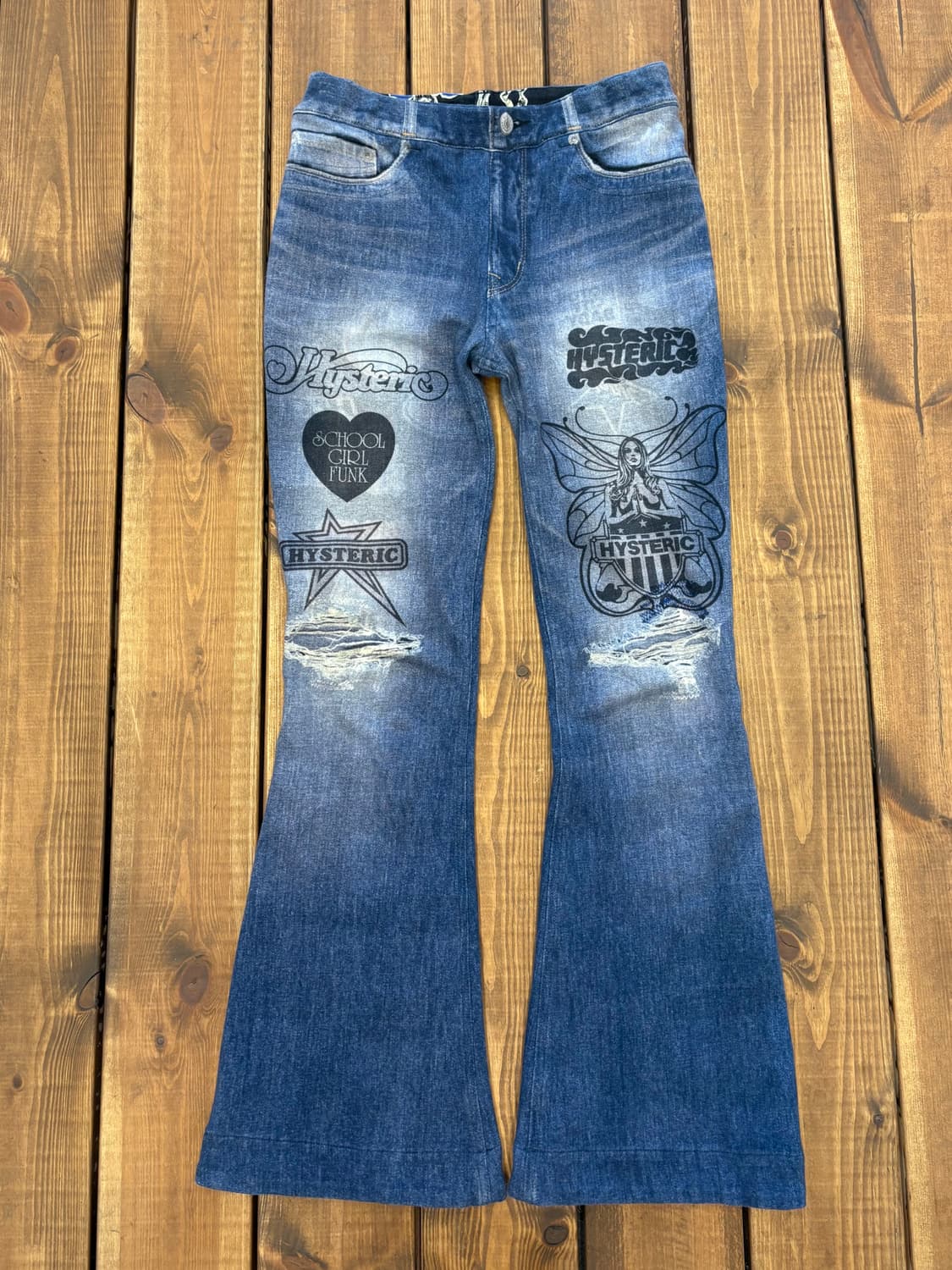 히스테릭글래머 리버시블 밴딩 부츠컷 팬츠 상품이미지10