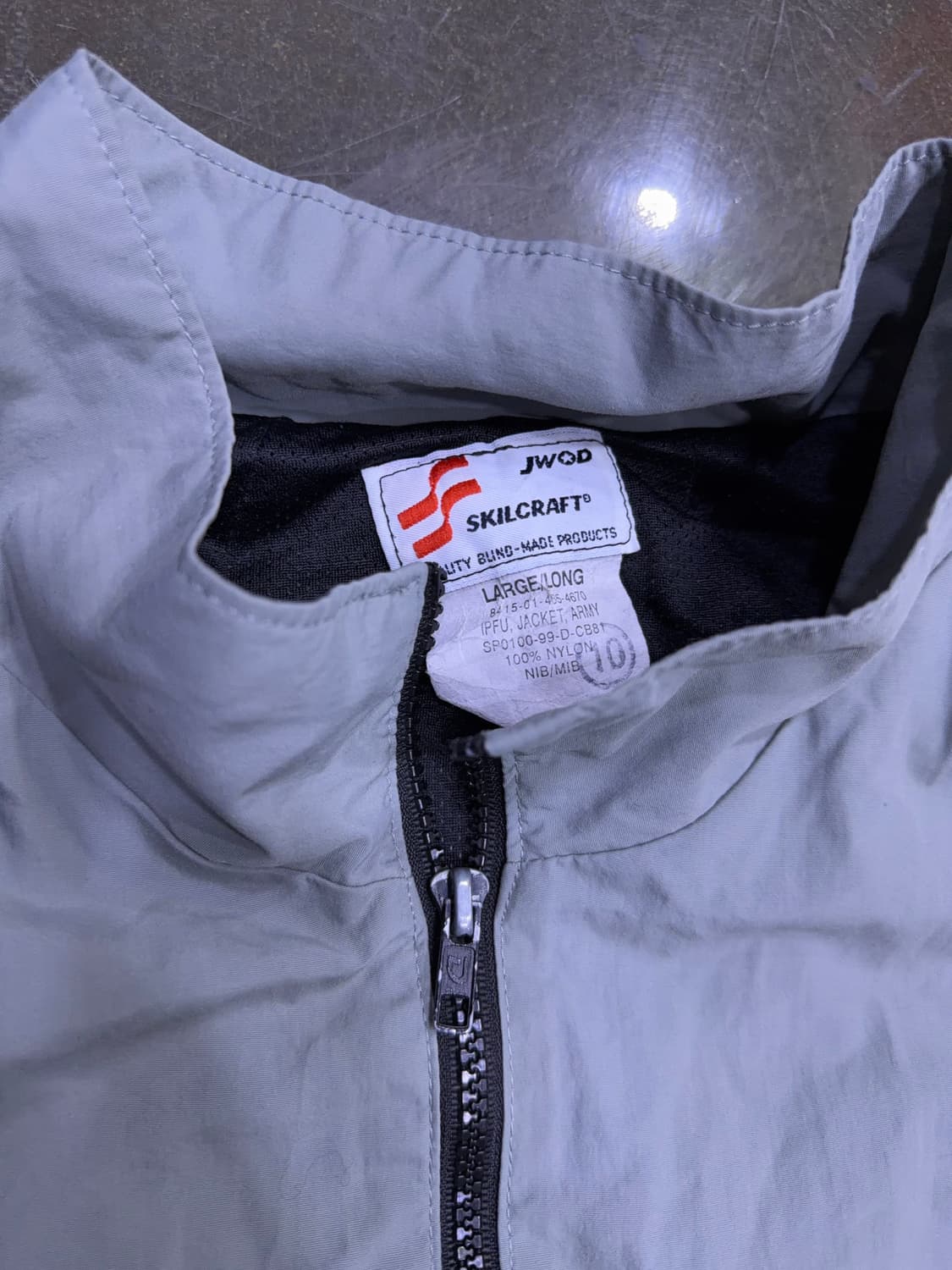 미군 ARMY 트레이닝 IPFU 바람막이 점퍼 봄버 L 상품이미지7