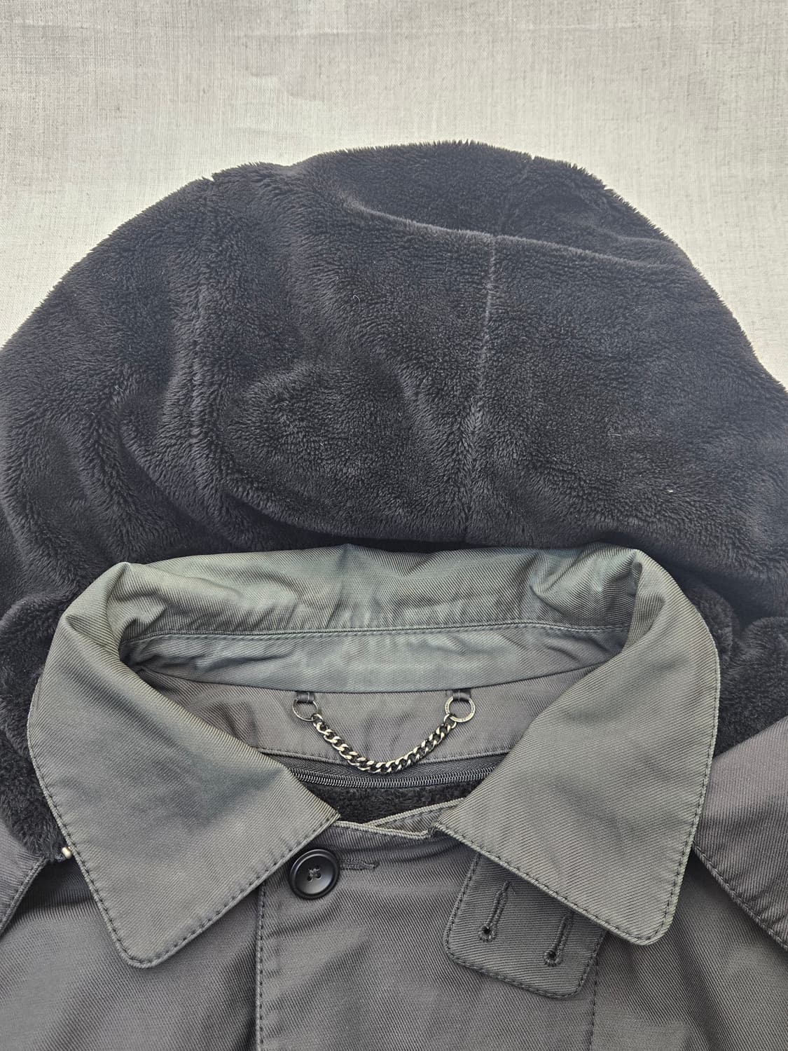 알마니익스체인지 후드 탈부착 차콜 그레이 자켓 상품이미지2