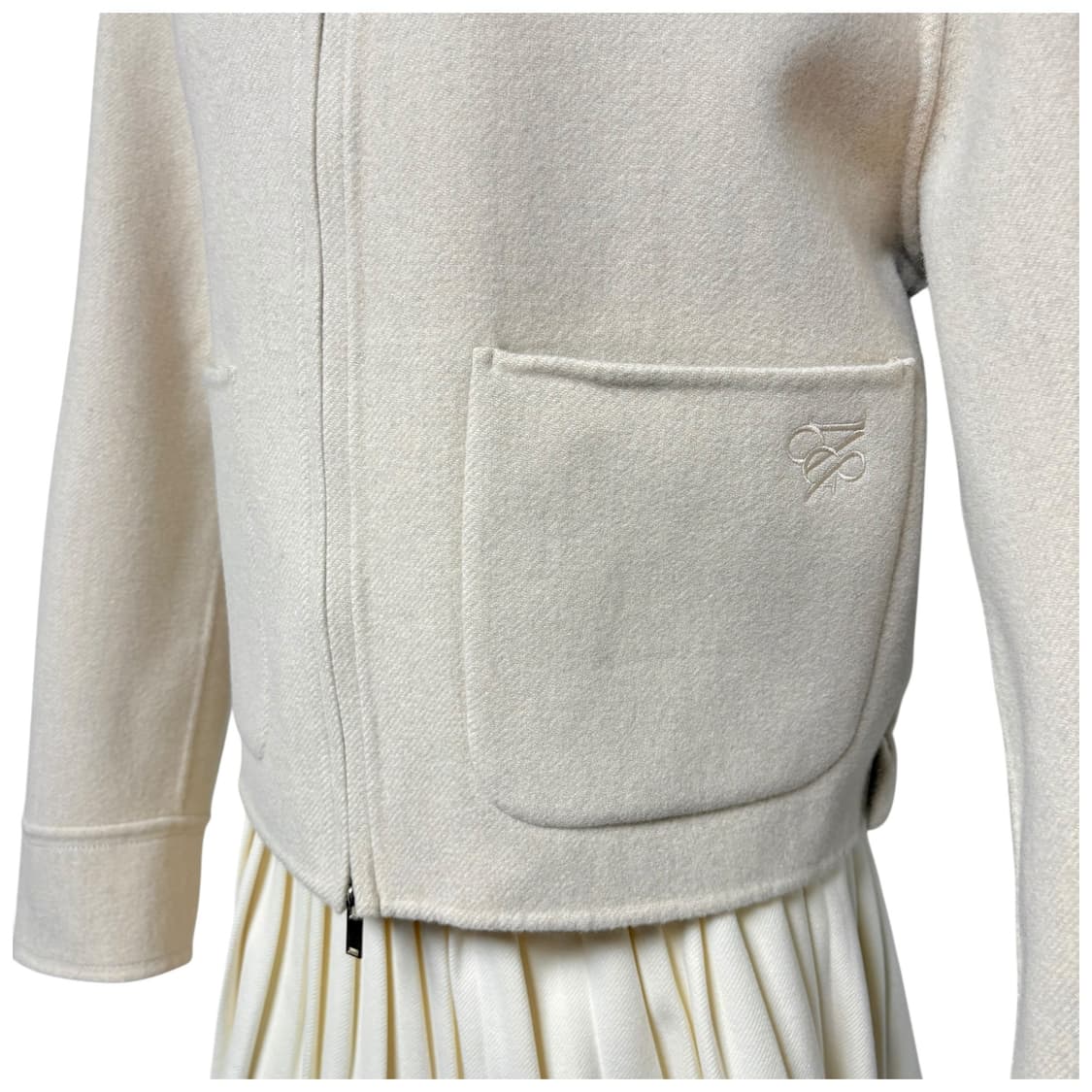 3735 온앤온 양모 아이보리 카라 자켓 상품이미지3