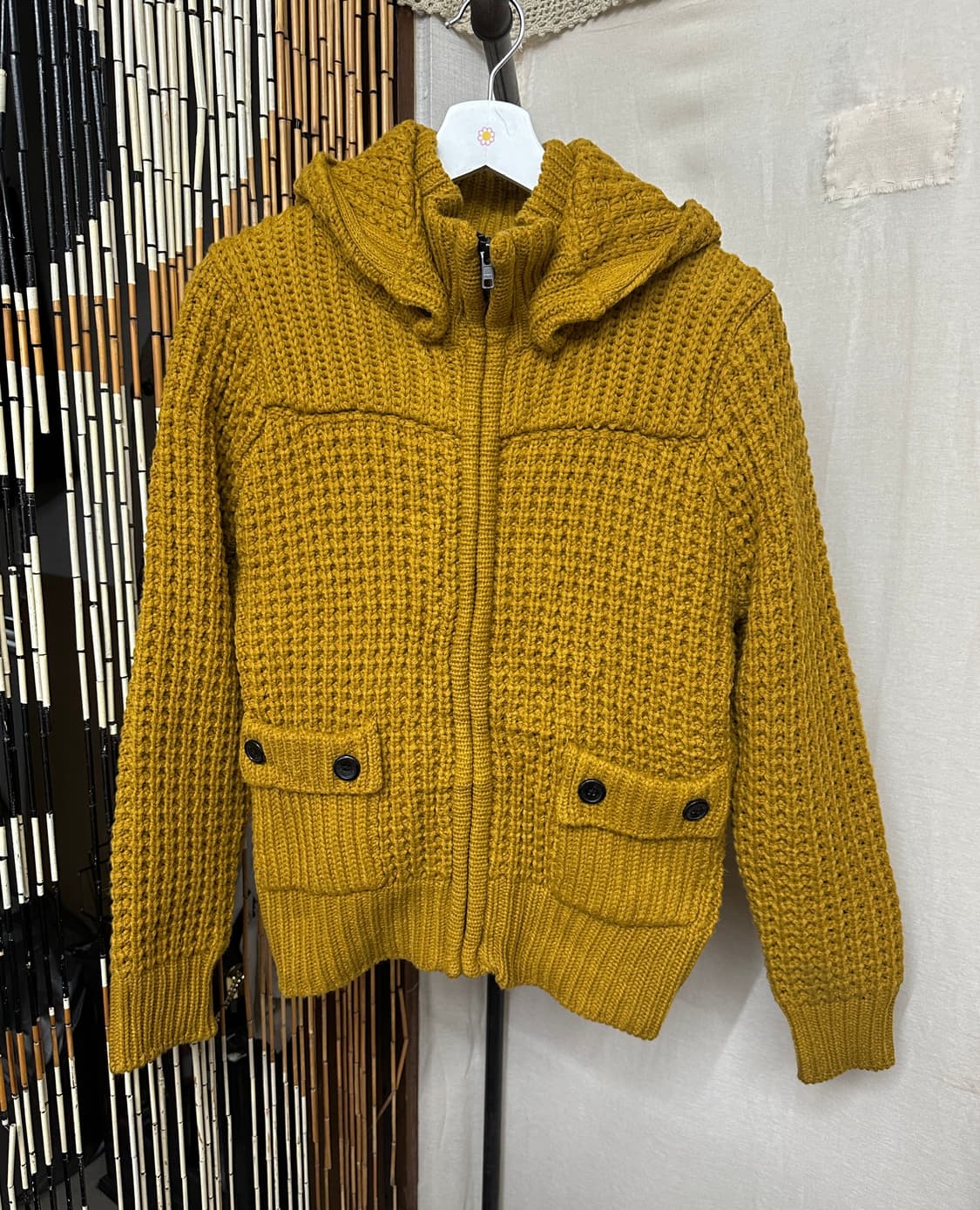 custom culture knit hood zipup 상품이미지1