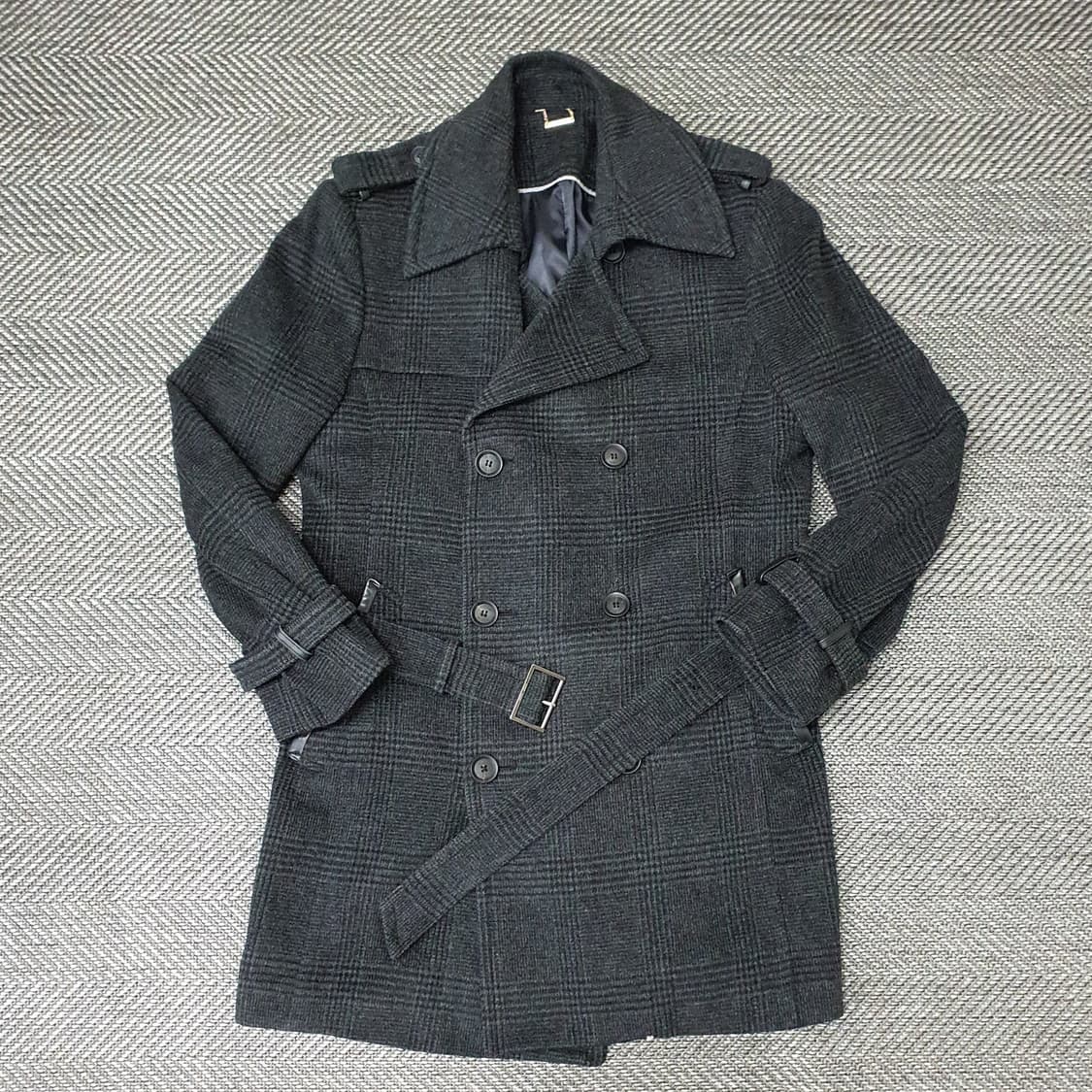 앤드지 더블버튼 울 하프코트 남자105 상품이미지1