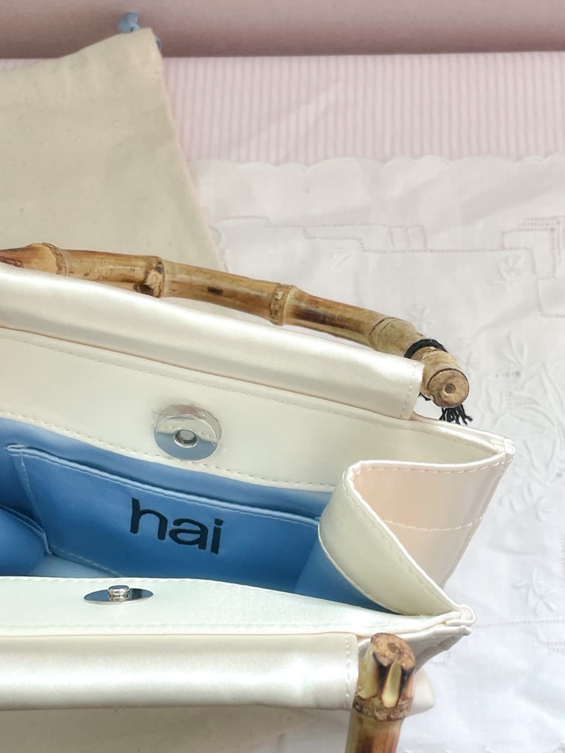  홈오브하이 Hai Homeofhai 뱀부백 화이트 상품이미지2