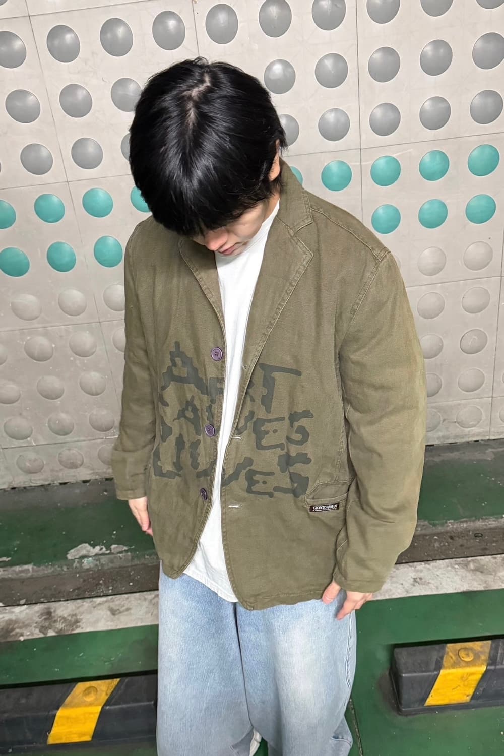 조르지오 아르마니 99FW art saves lives 자켓 상품이미지1