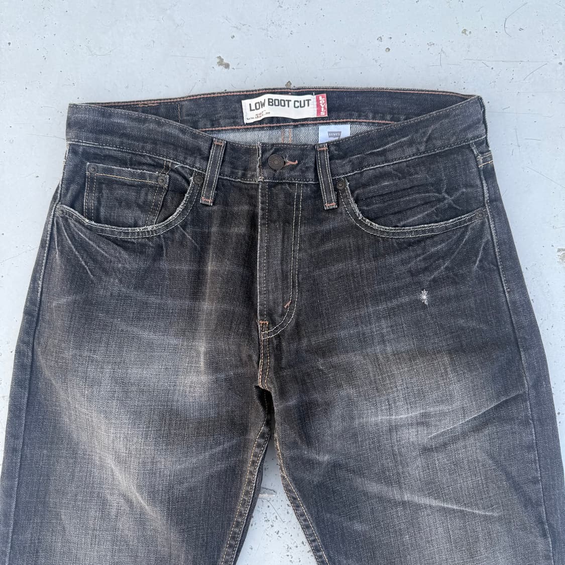 [32] levi's 리바이스 527 부츠컷 블랙진 청바지 상품이미지2