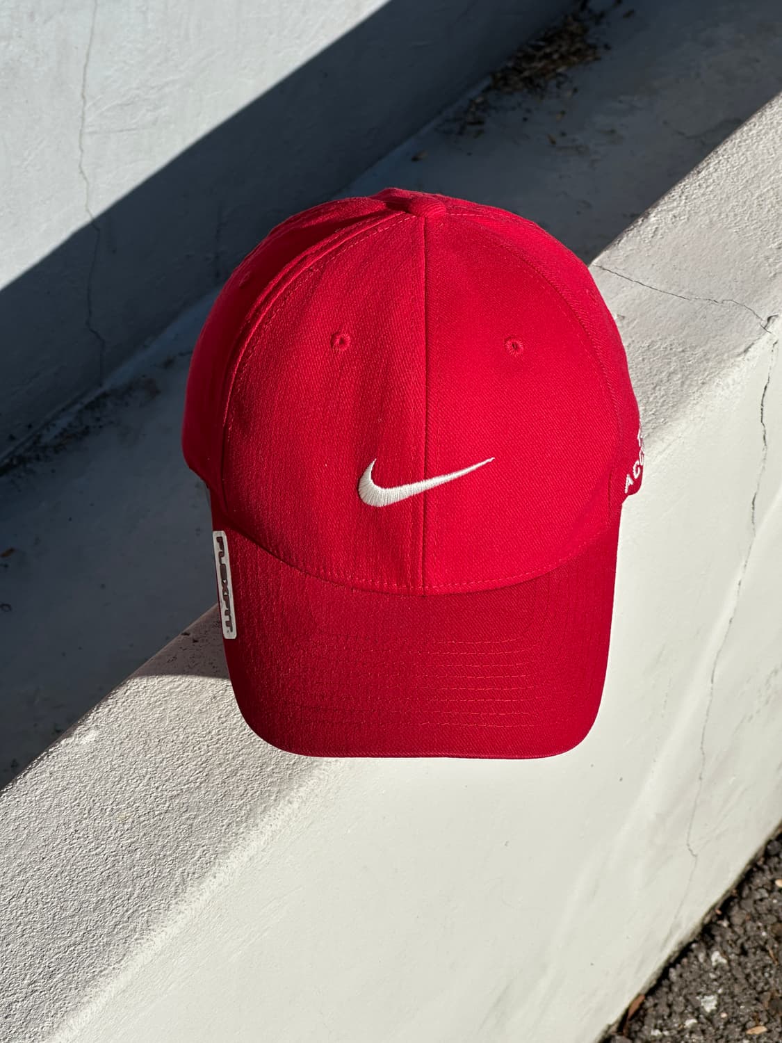 [M-L] 00s 나이키 골프 스우시 레드 볼캡 모자 상품이미지1