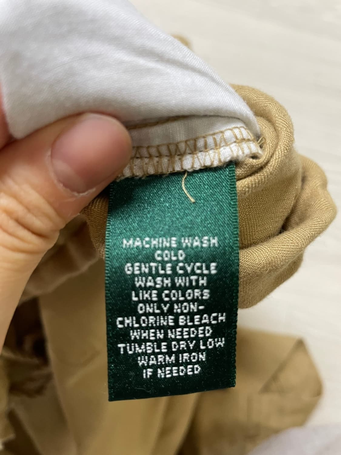 랄프로렌 베이지 여성 린넨 바지 상품이미지6