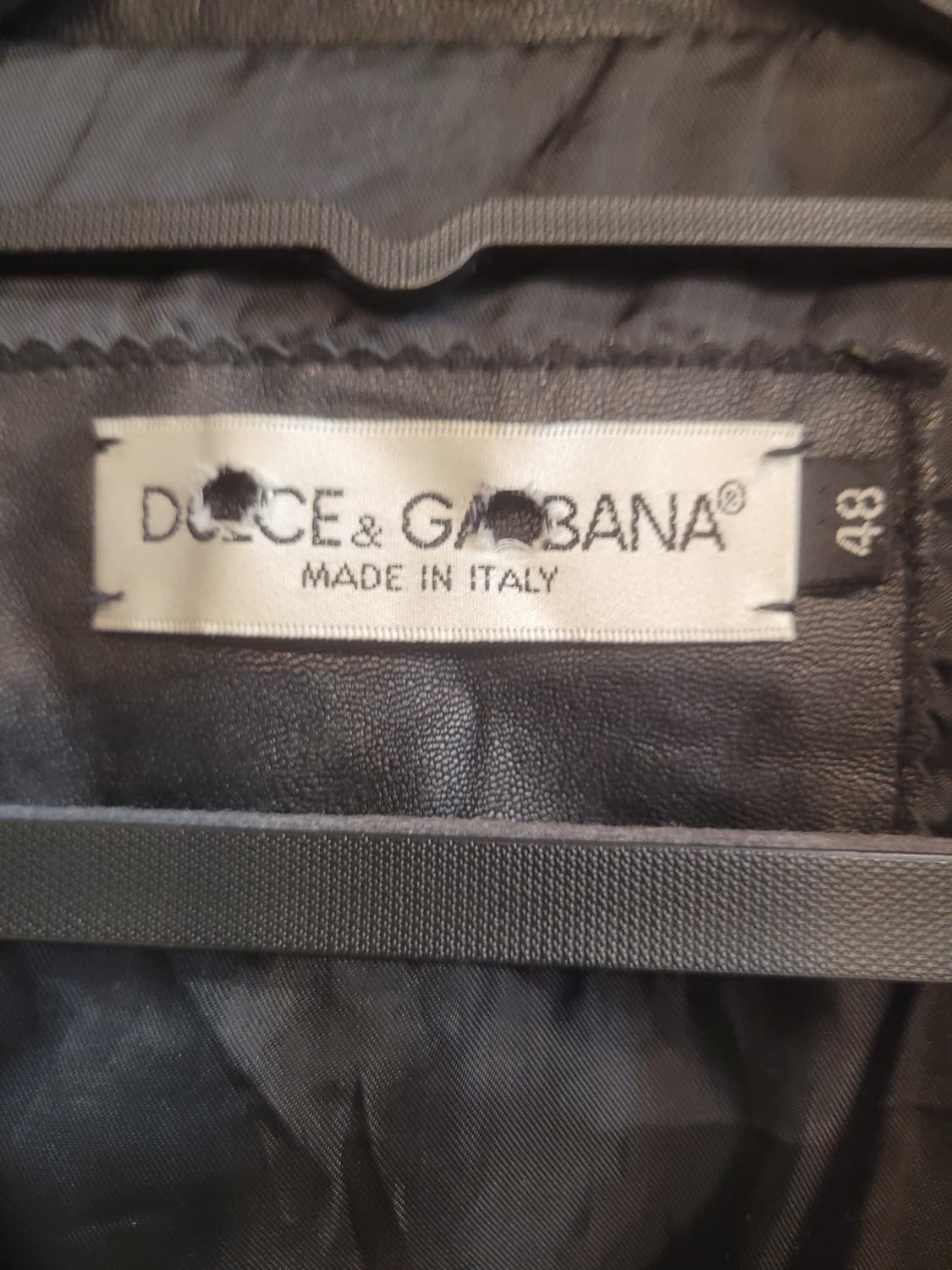 돌체앤가바나 블랙 가죽 자켓 48 상품이미지2