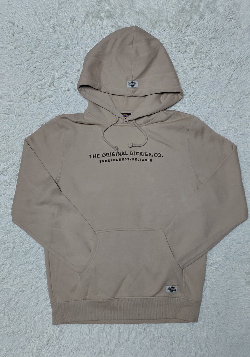 Dickies 베이지 기모 후드티 M 95 상품이미지1
