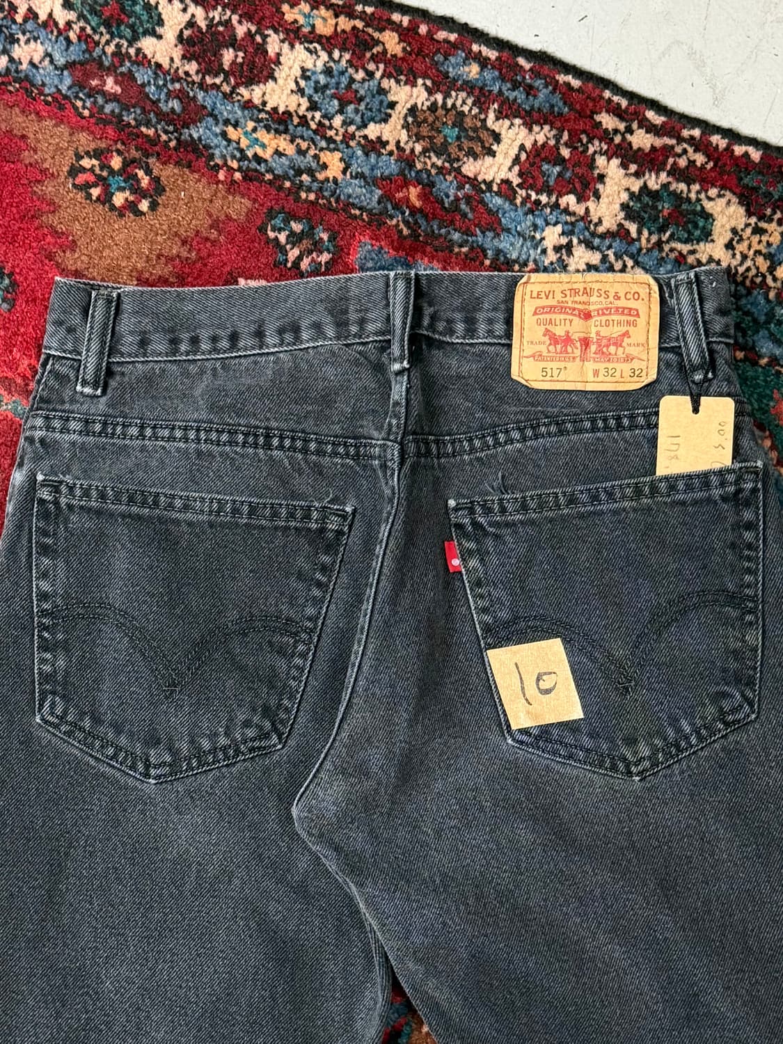 00's 빈티지 리바이스 517 블랙 부츠컷 플레어진 상품이미지6