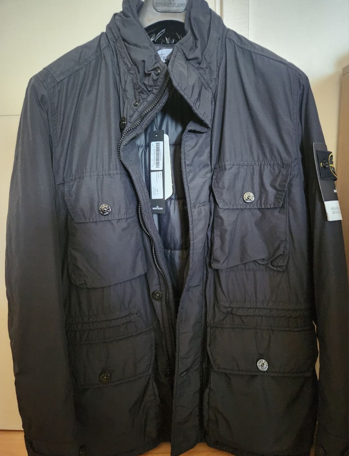 스톤아일랜드/NASLAN LIGHT프리마로프트 패딩/블랙/M 상품이미지3