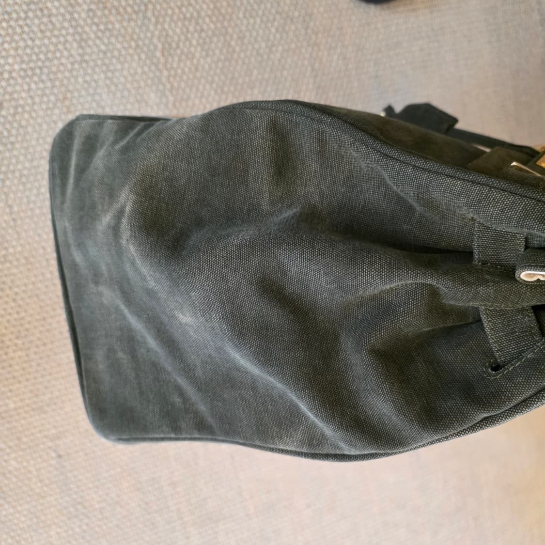 [역작, 희귀] 칼하트x그레잇랜드 버킨백 오마주 덱 밀리터리 텐트 칸바스 상품이미지4