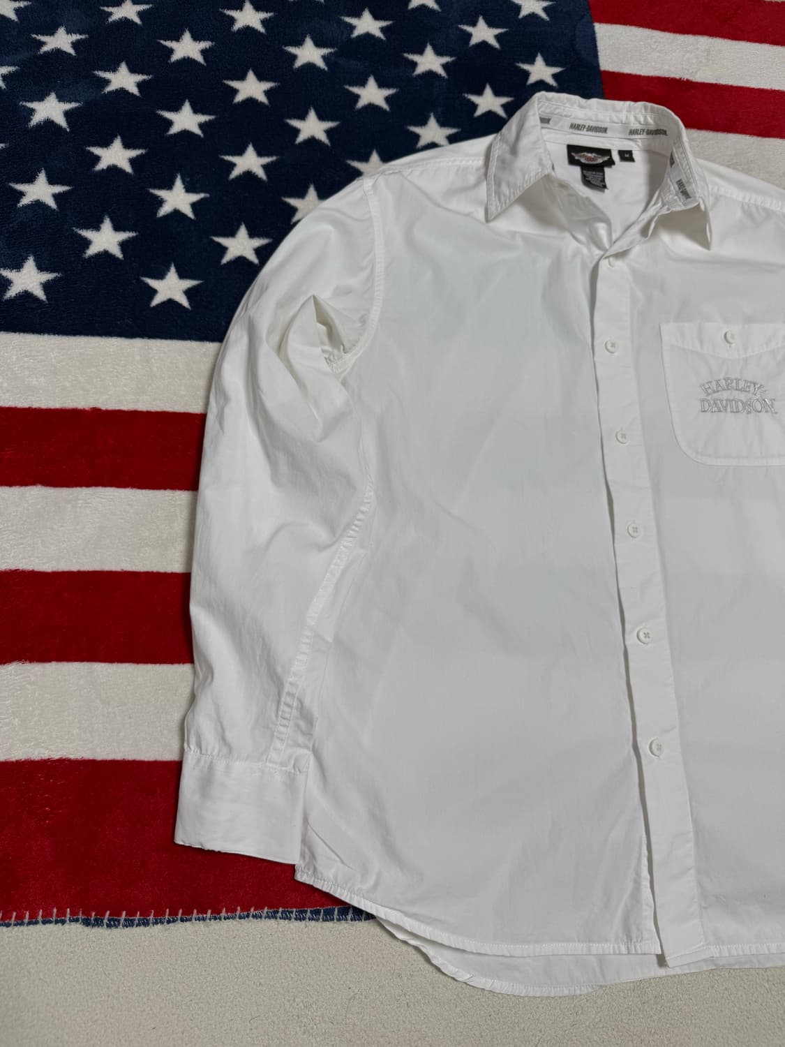 할리데이비슨 화이트셔츠 harley-davidson shirt 빈티지셔츠 상품이미지2