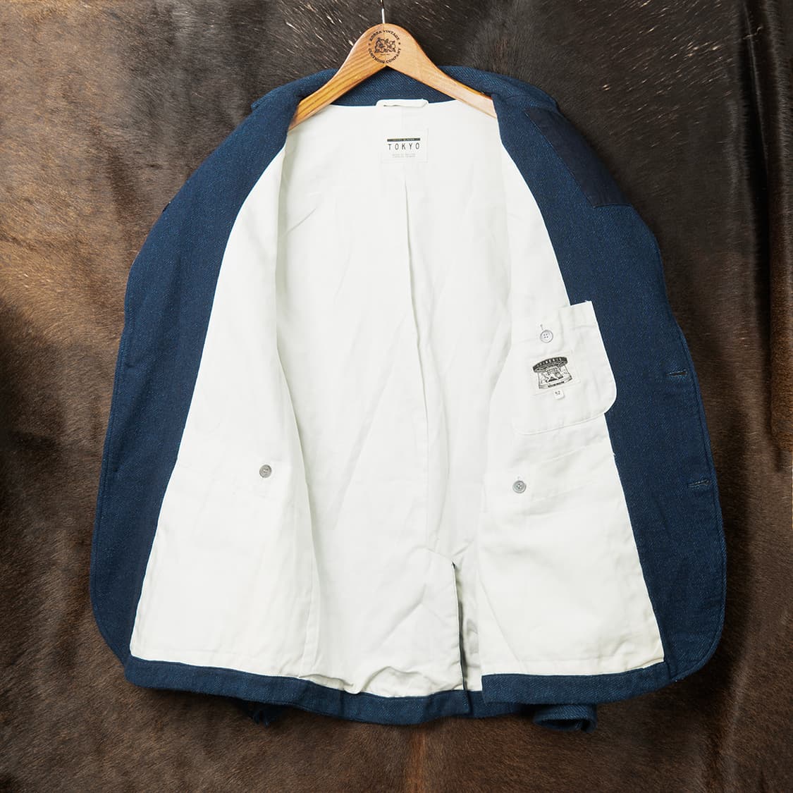 [107] ITINERIS 이티너리스 인디고다잉 블레이져  상품이미지3