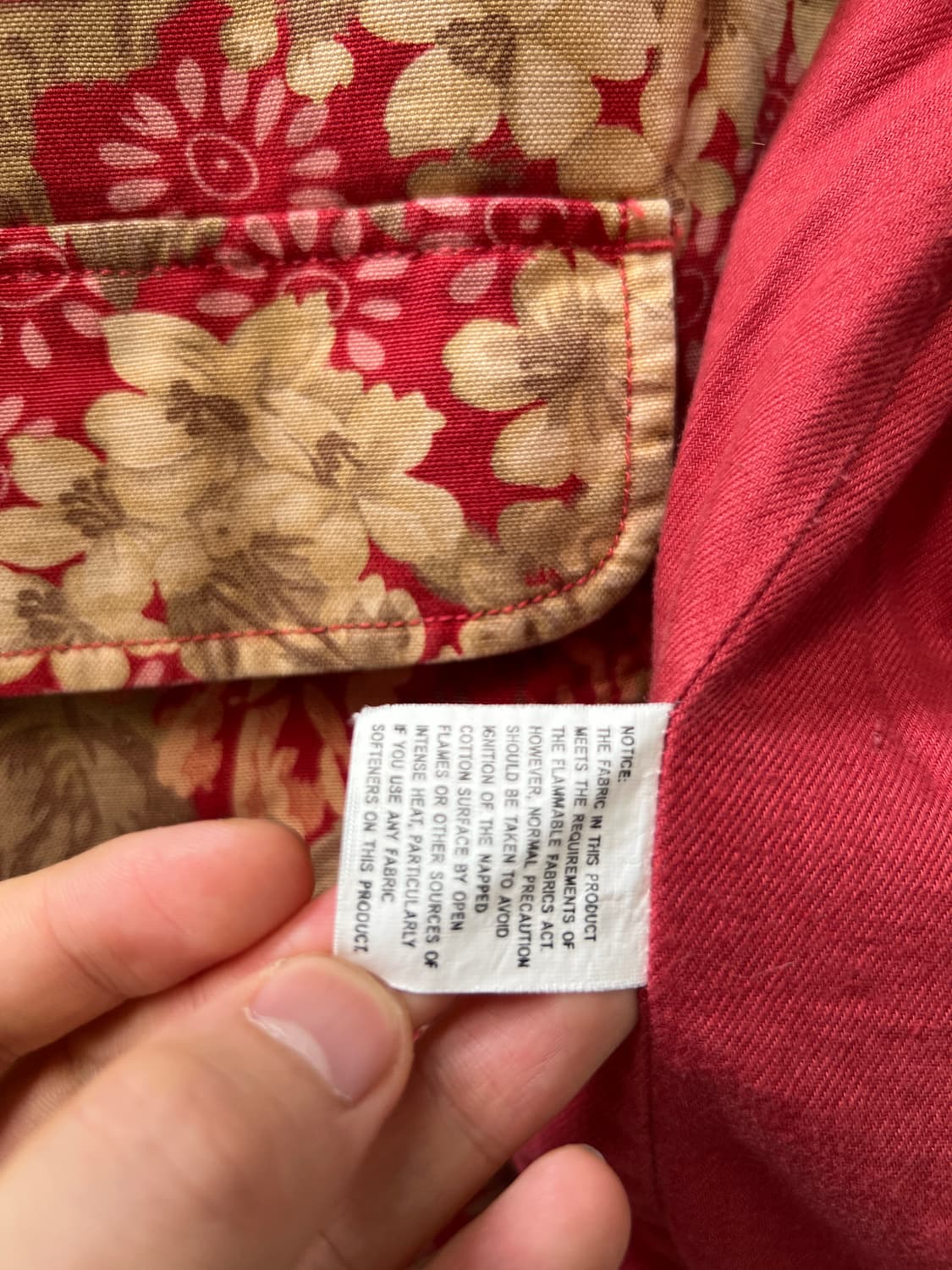 [M]L.L.Bean 엘엘빈 플라워 패턴 헌팅 자켓 상품이미지8