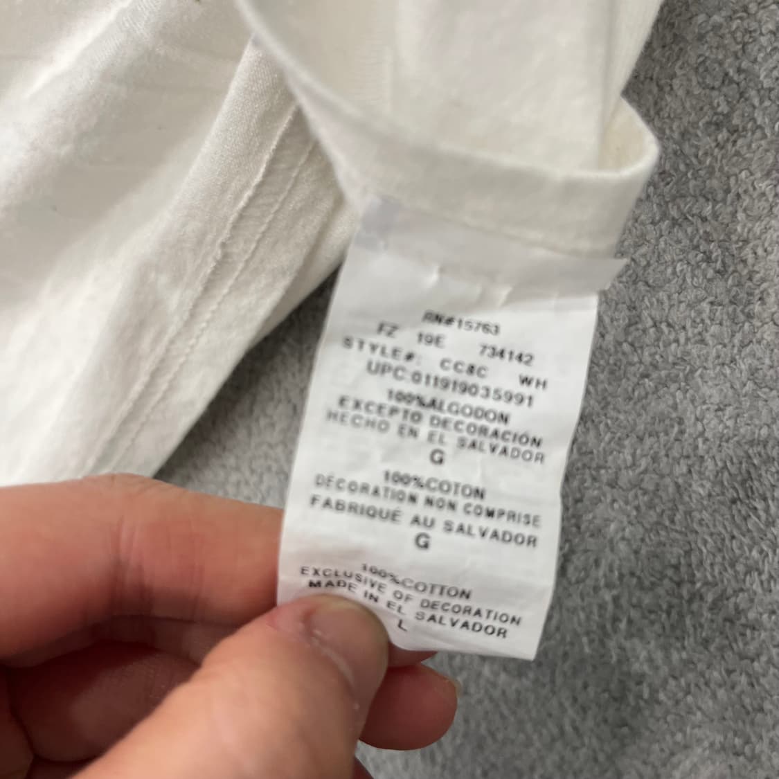 L 챔피온 화이트 롱슬리브 상품이미지5