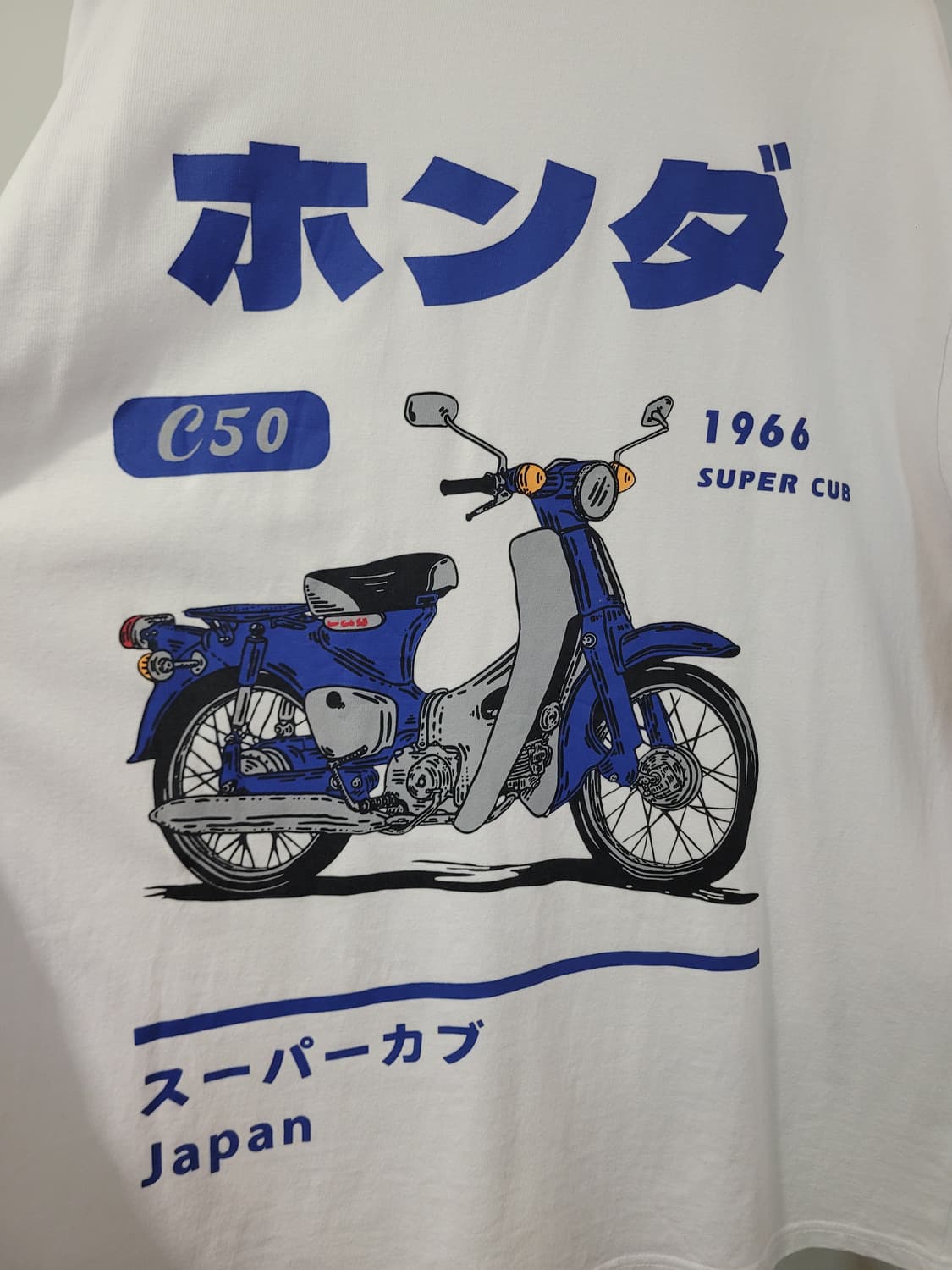 슈퍼커브 10수 오버핏 반팔 프린팅 티셔츠 미착용 상품이미지7