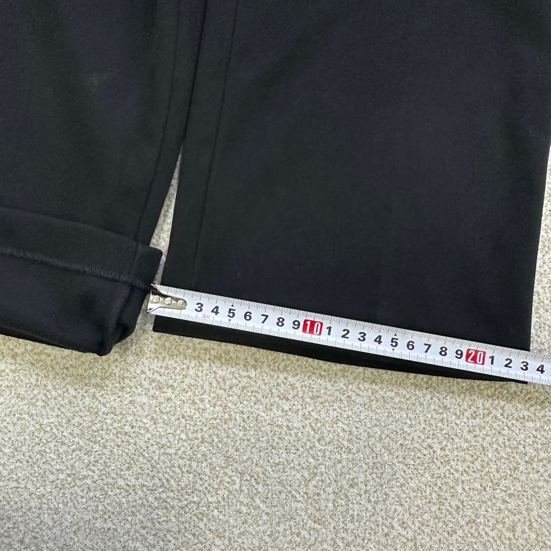 S 하프인치 여성 블랙 바지 0319D 상품이미지7