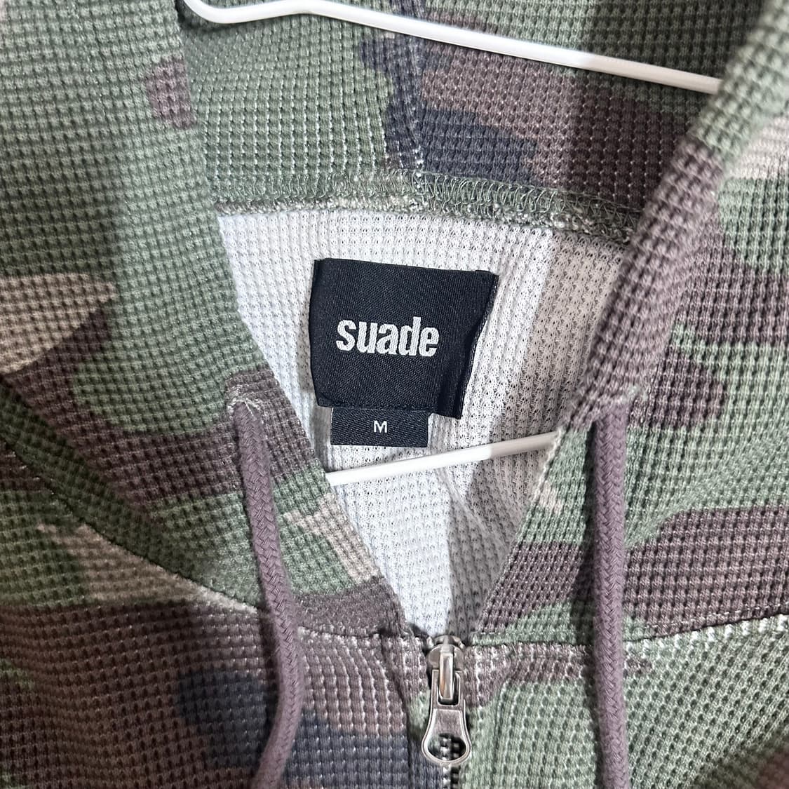 스웨이드 와플 카모후드집업 상품이미지2