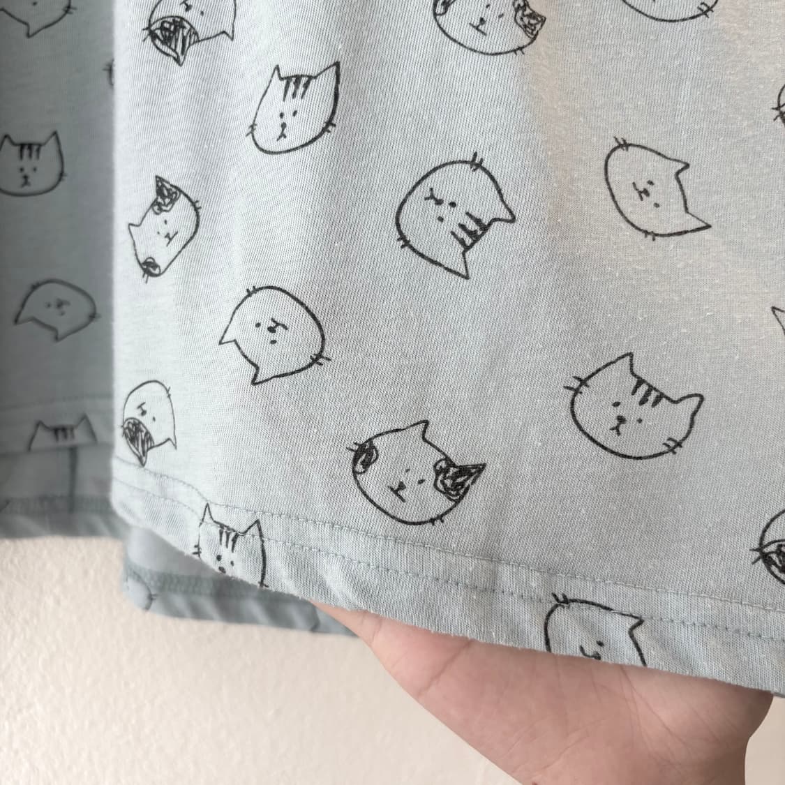 민트 고양이 티셔츠 상품이미지5