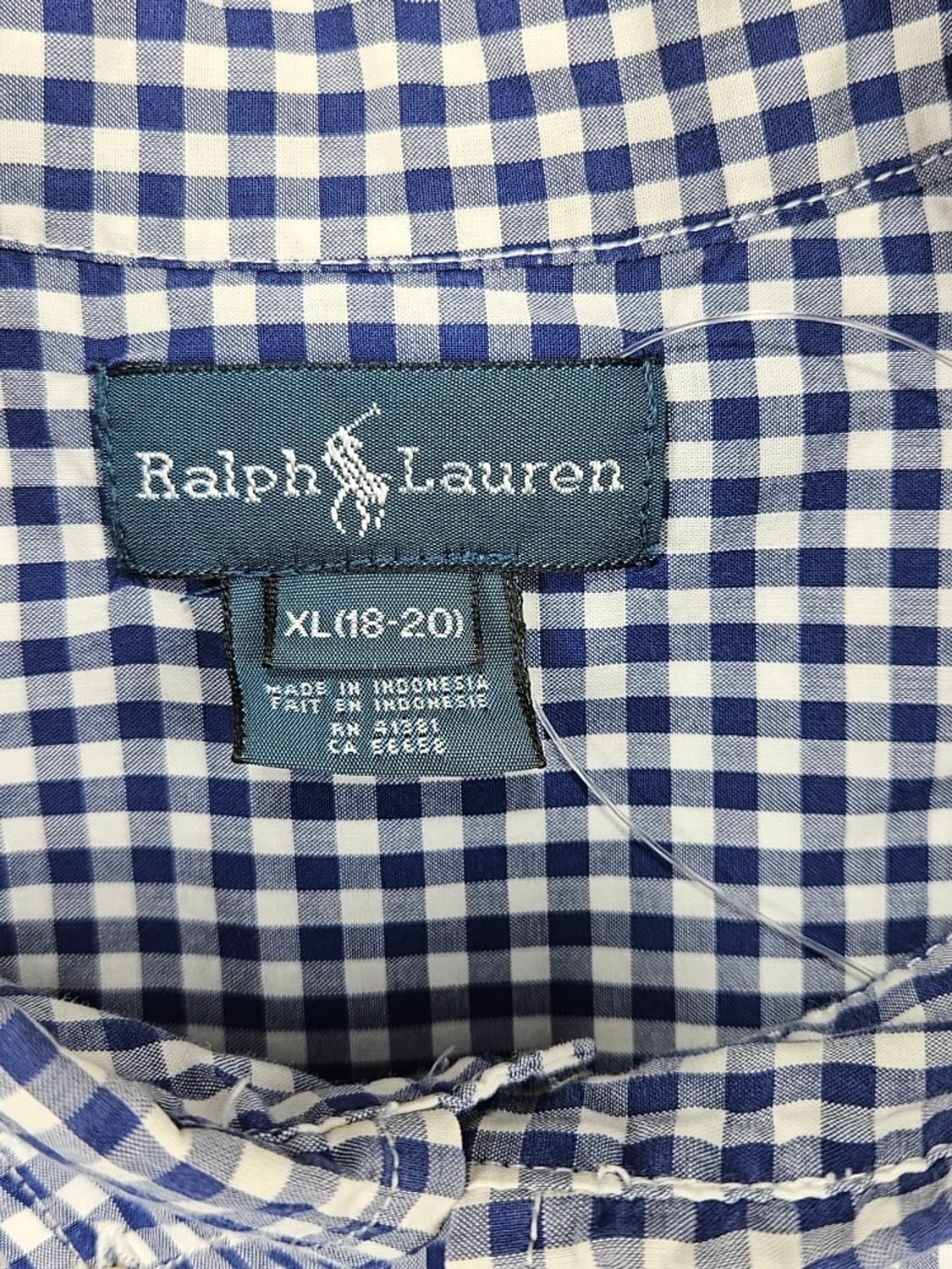 폴로랄프로렌 체크 반팔 셔츠 ( XL ) / 11856 상품이미지7