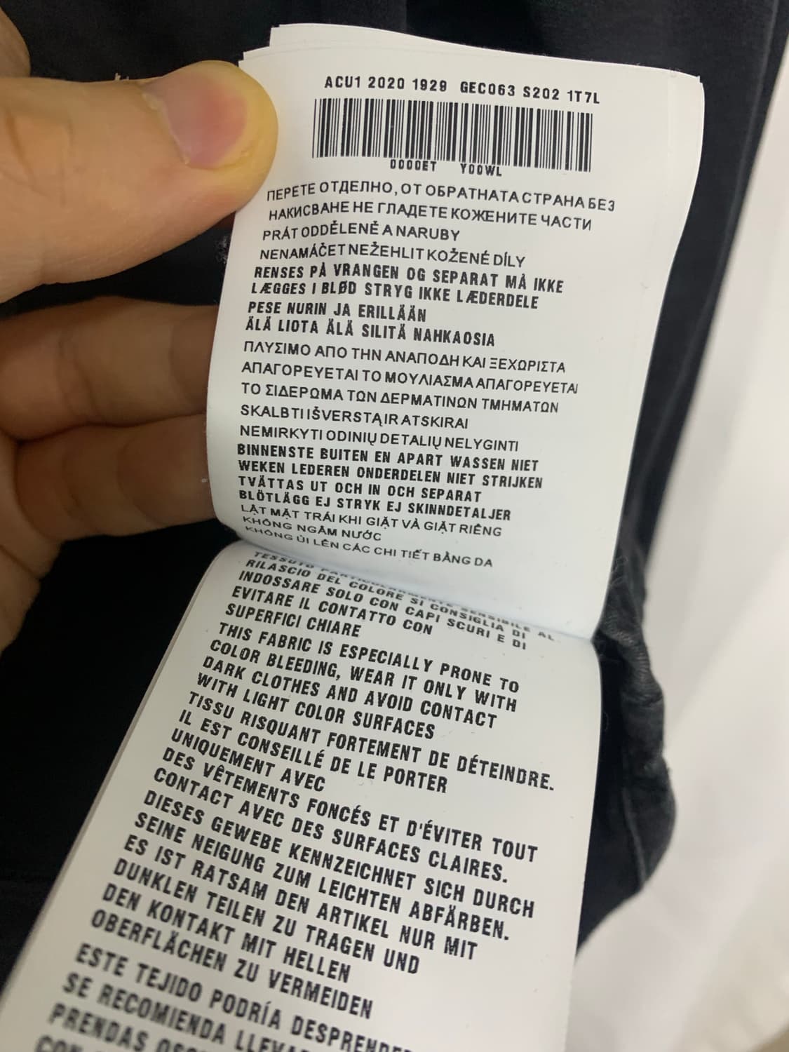 프라다 삼각로고 흑청 셔츠 19-20SS 42(105) 상품이미지7