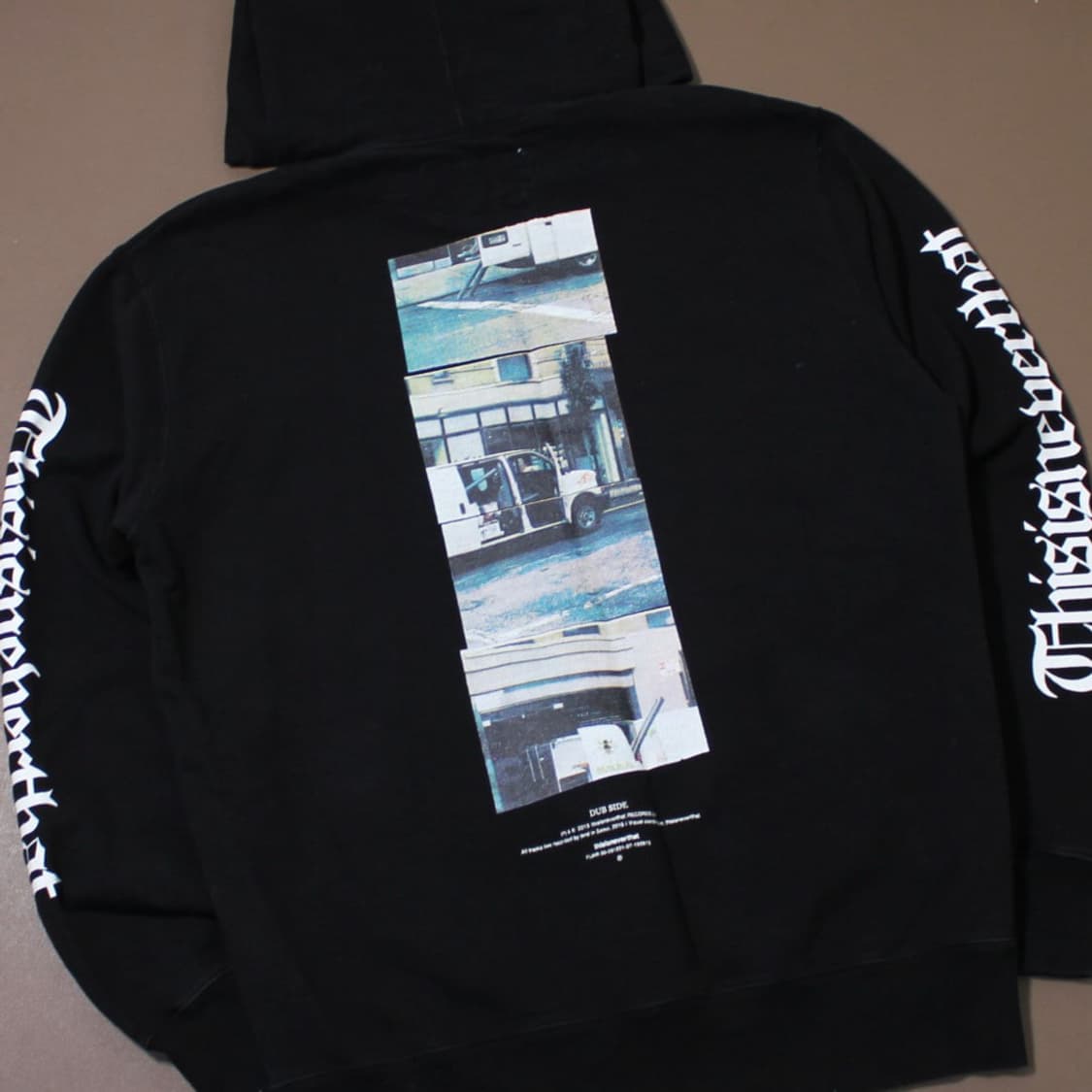 Thisisneverthat 디스이즈네버댓 백프린팅 그래픽 후드 블랙 상품이미지1