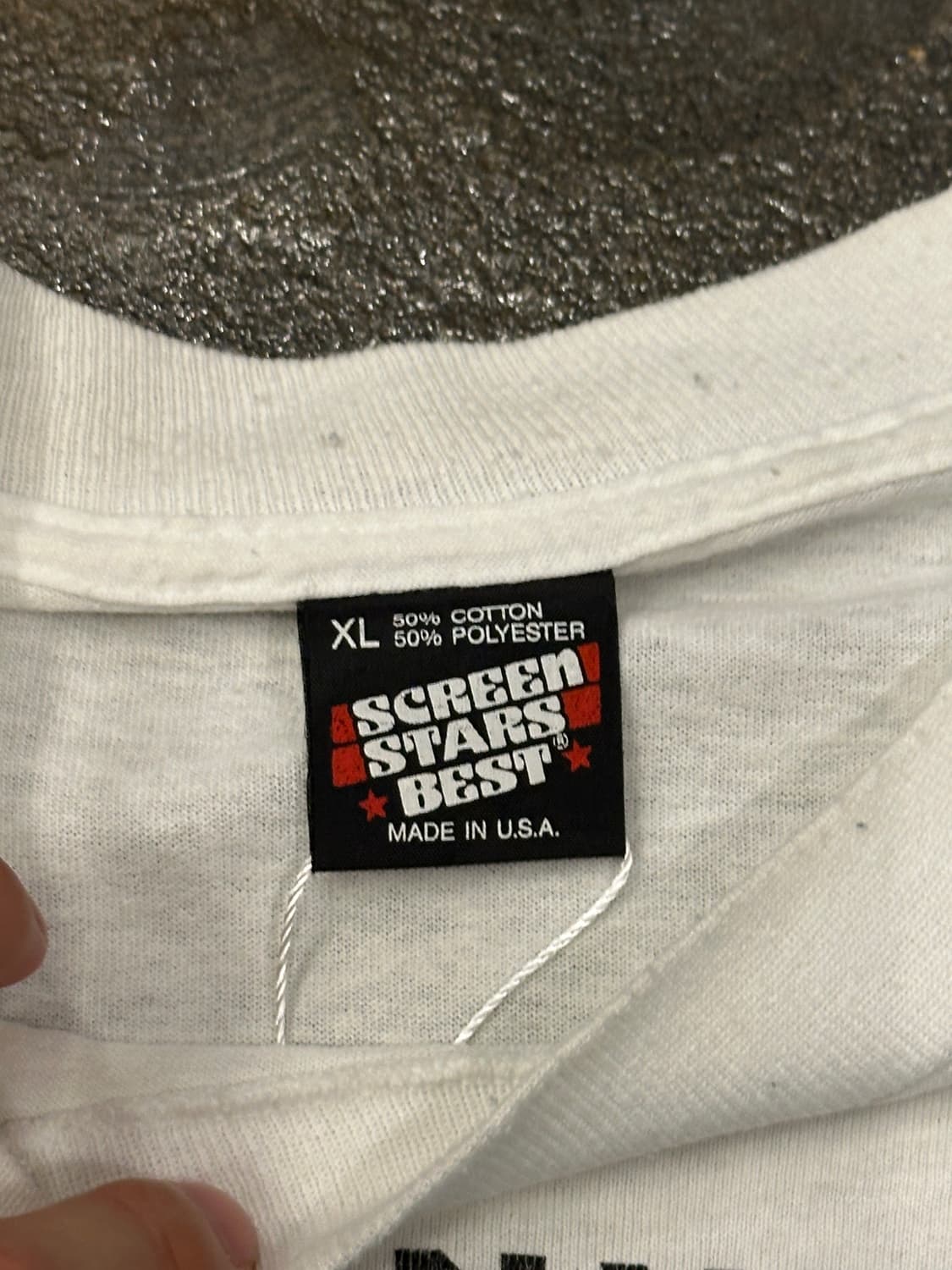 90s Made in USA 싱글 스티치 프린팅 티셔츠 XL 상품이미지4