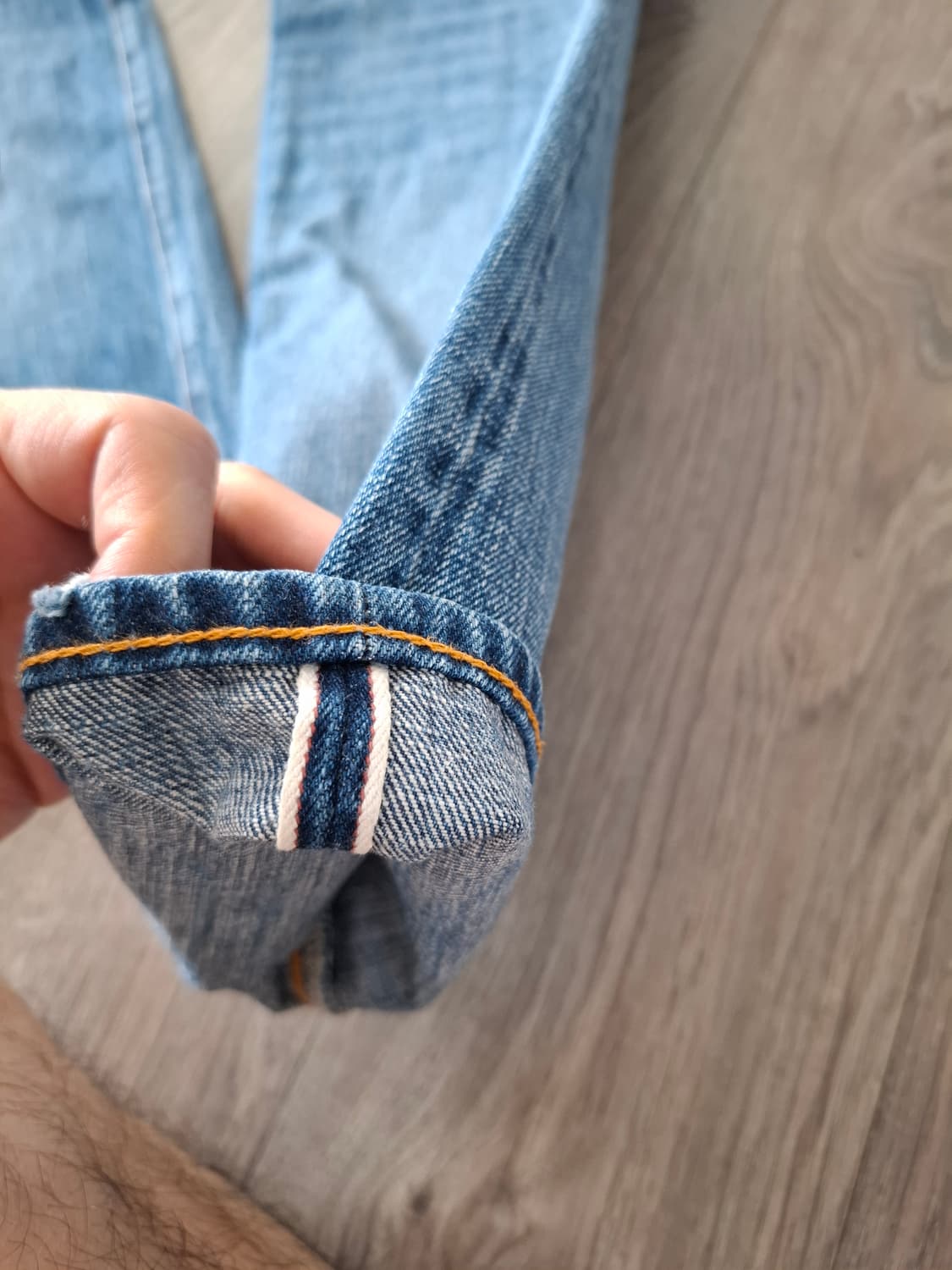 33/32 더블알엘 스트레이트핏 힐스뷰 데님 파이브포켓 빈티지 상품이미지9