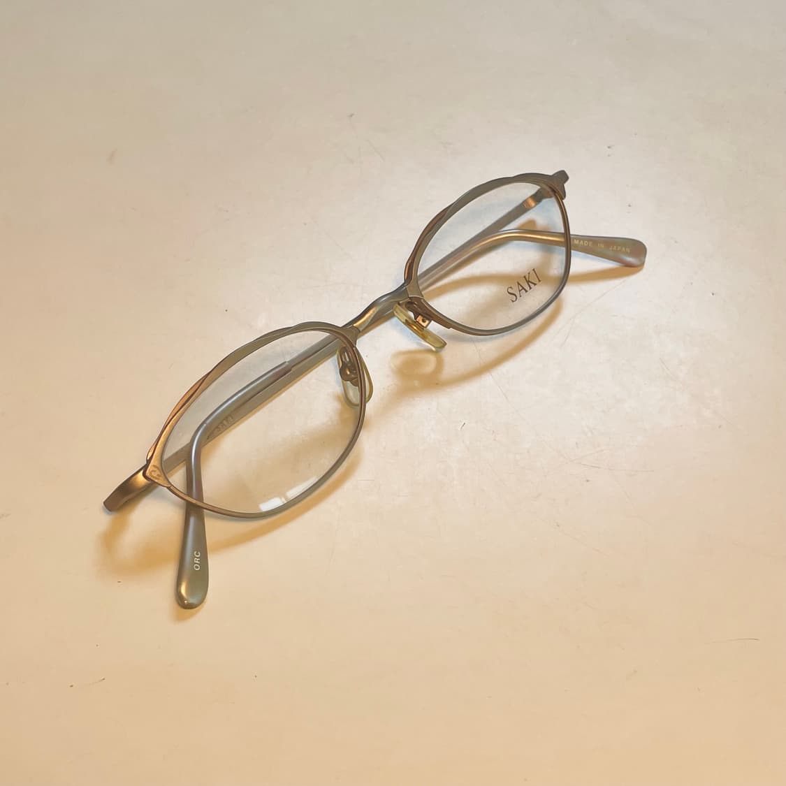일본의 하우스브랜드 SAKI 사의 빈티지 안경 판매합니다 상품이미지2