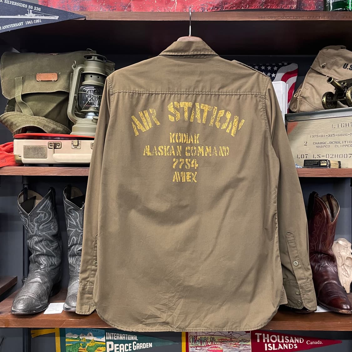 90s 아비렉스 U.S 에어포스 플라이트 셔츠 상품이미지2