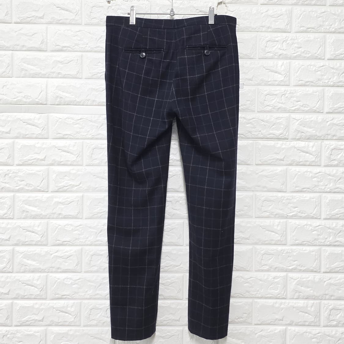 띠어리 체크 슬랙스 28인치 상품이미지4